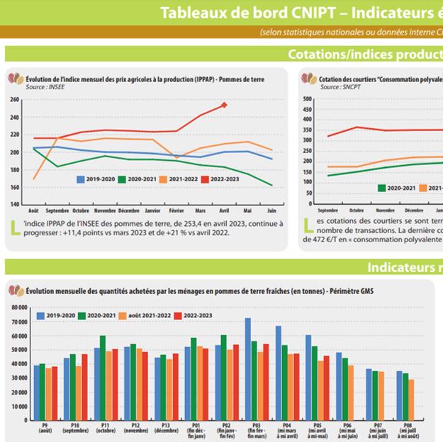 Tableaux de bord des indicateurs économiques mensuels du CNIPT